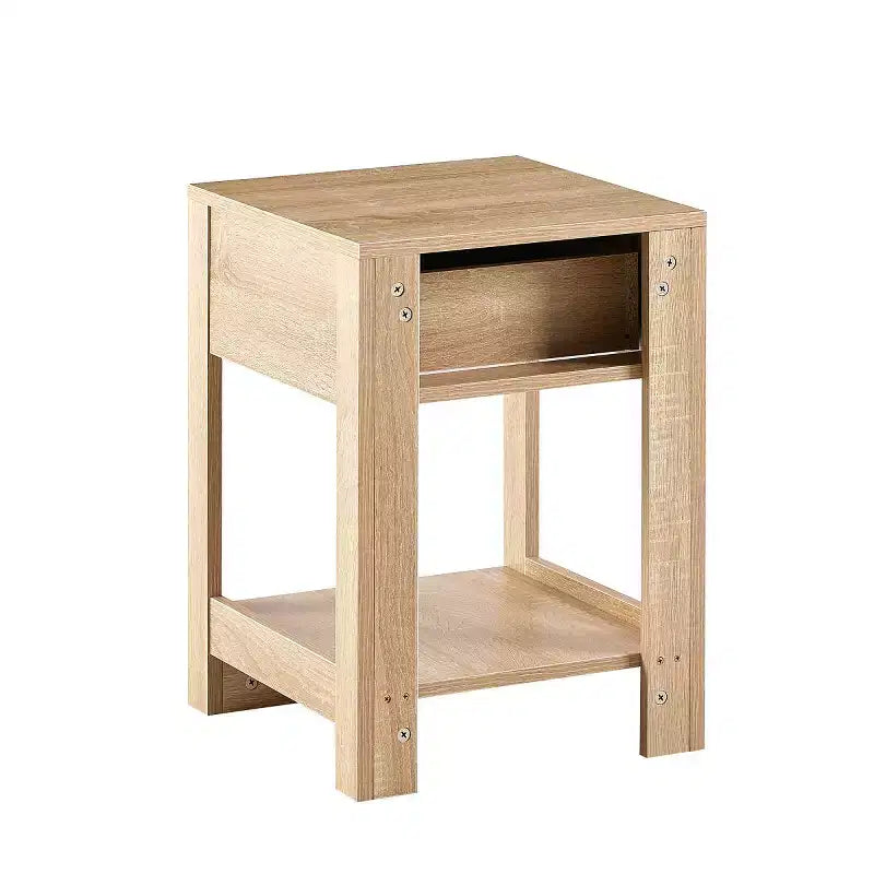 Nightstand with Drawer, Bedside Accent Table with Storage Space for Living Room, Bedroom - Panipeachy