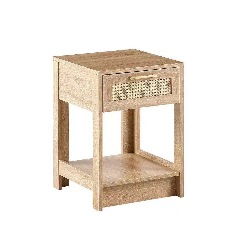 Nightstand with Drawer, Bedside Accent Table with Storage Space for Living Room, Bedroom - Panipeachy
