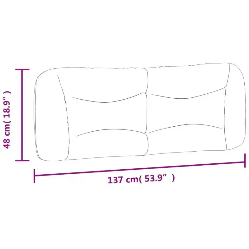 vidaXL Headboard Cushion Bedroom Hanging Bed Back Cushion Fabric