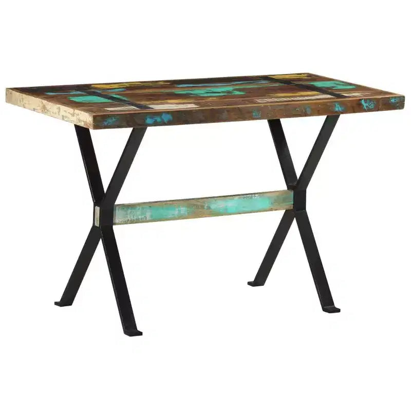 Dining Table with Solid Reclaimed & Rough Mango Wood Finish