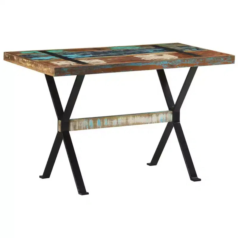 Dining Table with Solid Reclaimed & Rough Mango Wood Finish