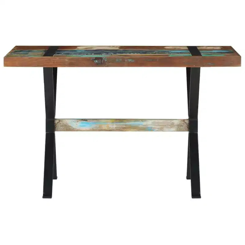 Dining Table with Solid Reclaimed & Rough Mango Wood Finish