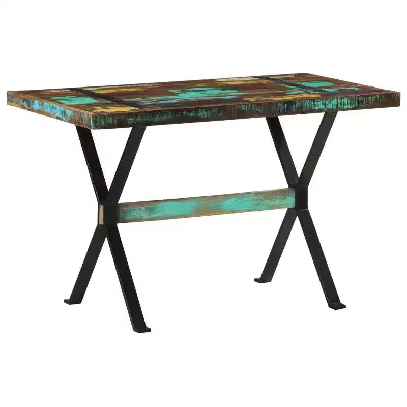 Dining Table with Solid Reclaimed & Rough Mango Wood Finish