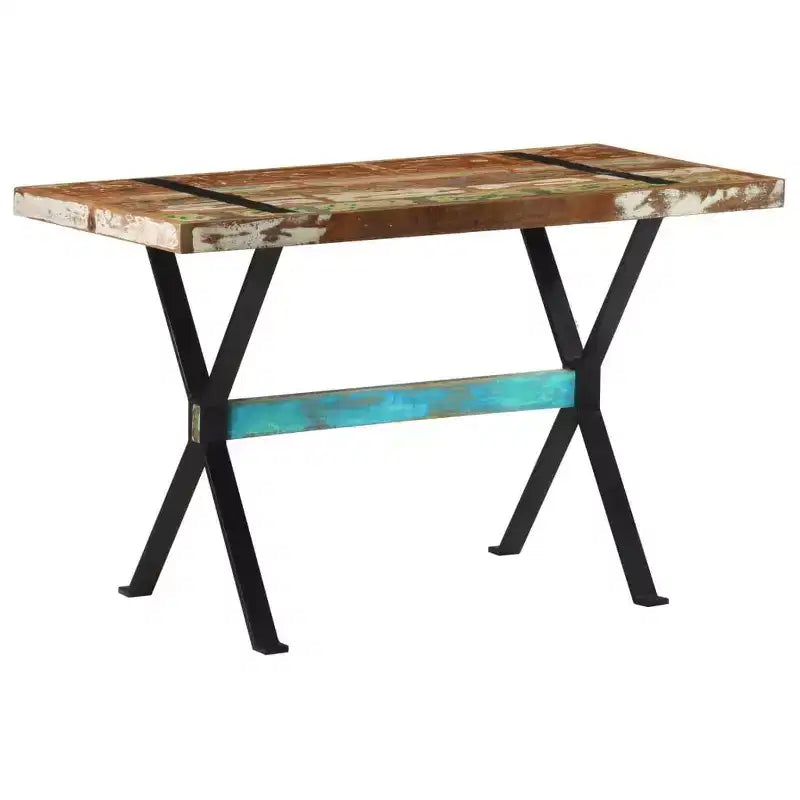 Dining Table with Solid Reclaimed & Rough Mango Wood Finish