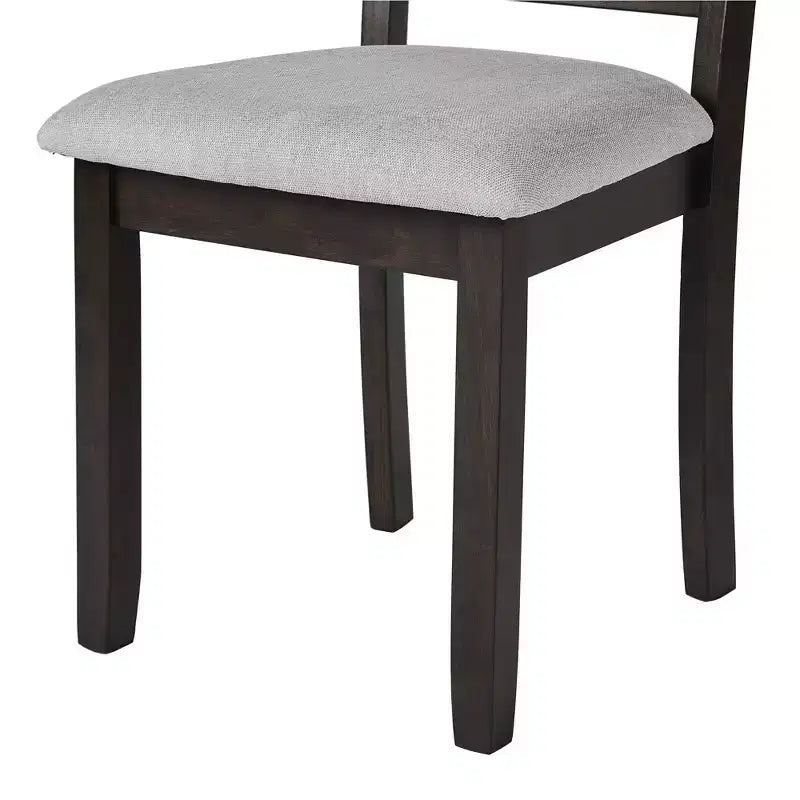 GDF Studio Archer Upholstered Dining Chairs with Solid Wood Legs and Padded Seat (Set of 2)