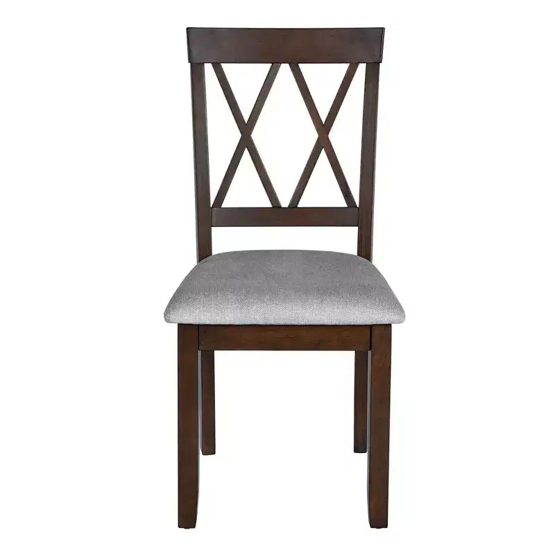 GDF Studio Archer Upholstered Dining Chairs with Solid Wood Legs and Padded Seat (Set of 2)