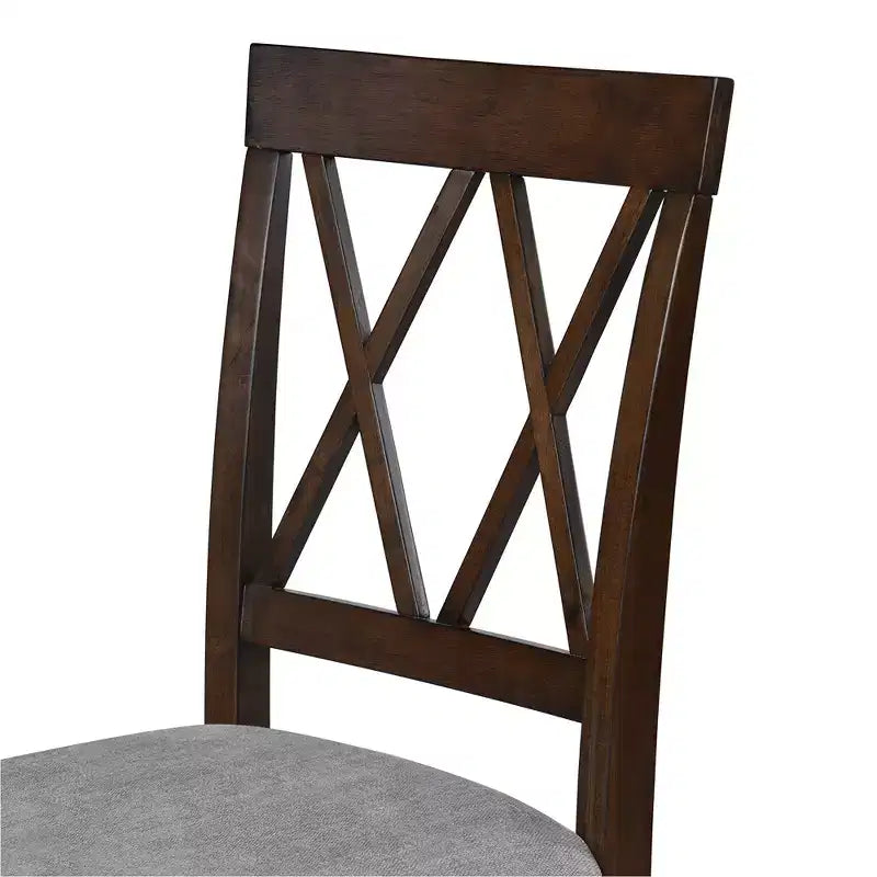 GDF Studio Archer Upholstered Dining Chairs with Solid Wood Legs and Padded Seat (Set of 2)