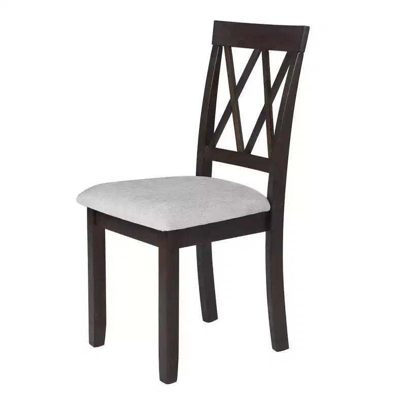 GDF Studio Archer Upholstered Dining Chairs with Solid Wood Legs and Padded Seat (Set of 2)