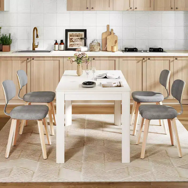 Costway Dining Chairs Set of 2 w/Curved Backrest Padded Seat for Dining Room Living Room