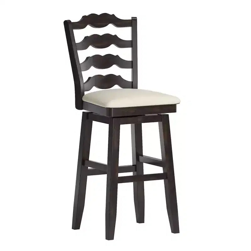 Calista French Ladder Swivel Counter and Bar Stools - iNSPIRE Q