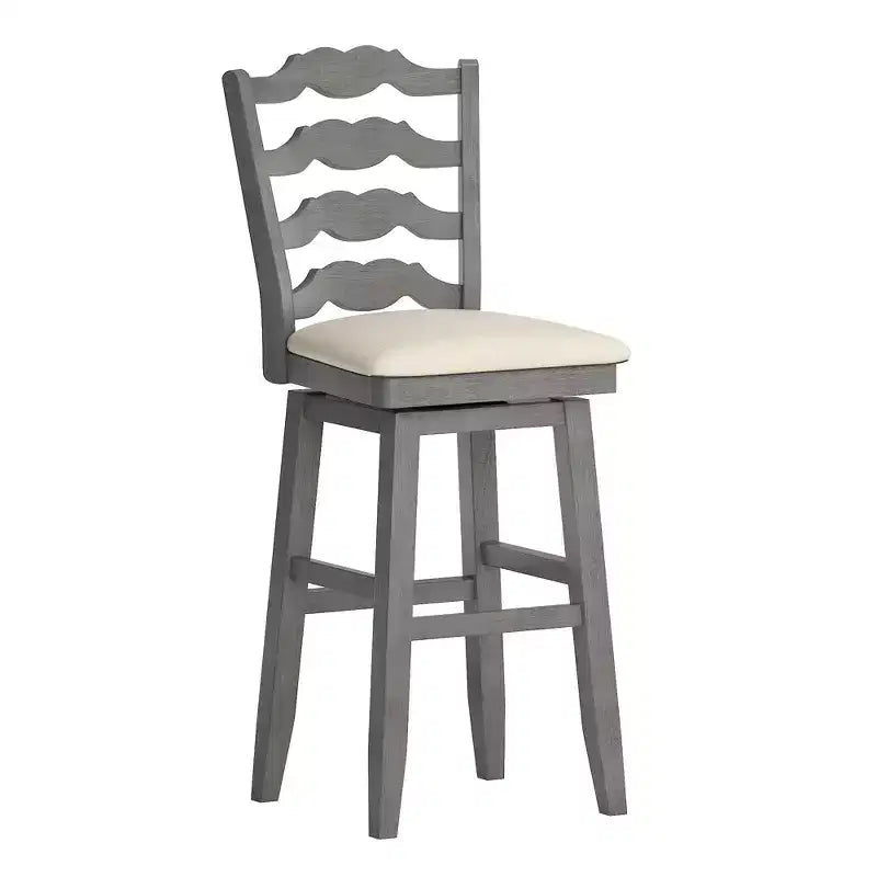 Calista French Ladder Swivel Counter and Bar Stools - iNSPIRE Q
