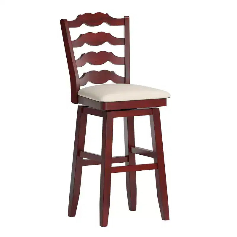 Calista French Ladder Swivel Counter and Bar Stools - iNSPIRE Q