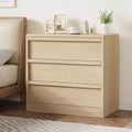 3/4/5 Drawers Dresser for Bedroom, Dressers & Chest of Drawers w/Curved Profile Design, Wood Mid Century Vertical Storage Dressers Organizer