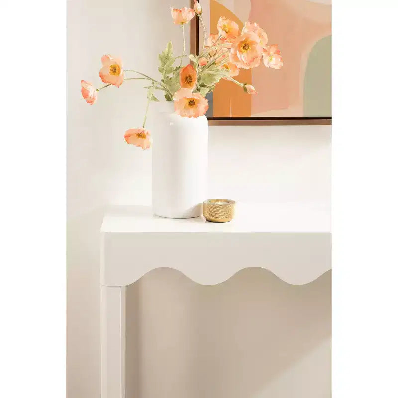 Kate and Laurel Maida Wood Console Table, 32x12x30, White