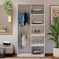 GDFStudio Arwen Modular Extra Wide Wardrobe with Open Shelves