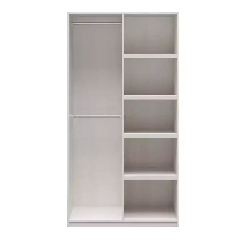 GDFStudio Arwen Modular Extra Wide Wardrobe with Open Shelves