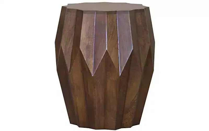 HomeRoots 20 Black Distressed Solid Wood Square End Table