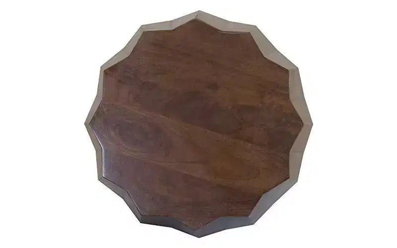 HomeRoots 20 Black Distressed Solid Wood Square End Table