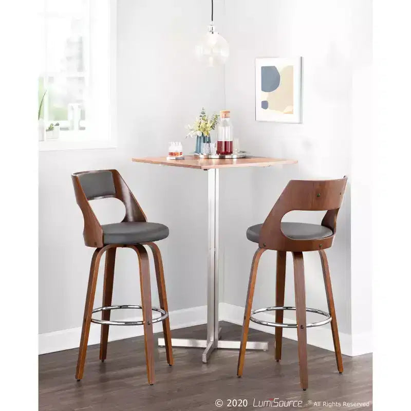 Set of 2 Cecina Upholstered Barstools - Lumisource