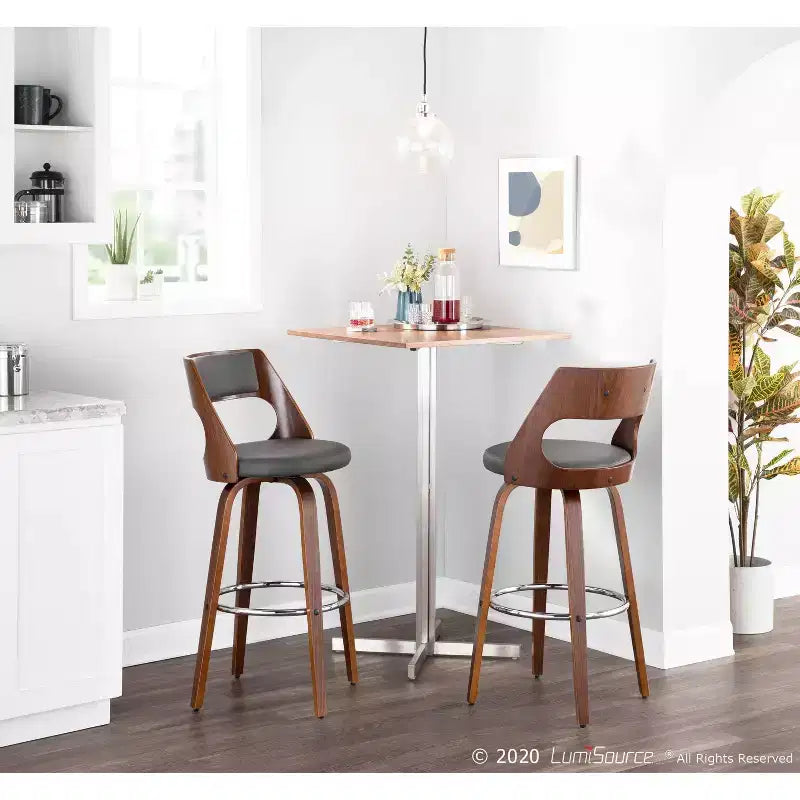 Set of 2 Cecina Upholstered Barstools - Lumisource