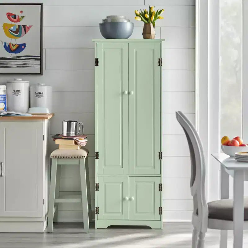 Buylateral Extra Tall 4 Door Pantry Storage Cabinet