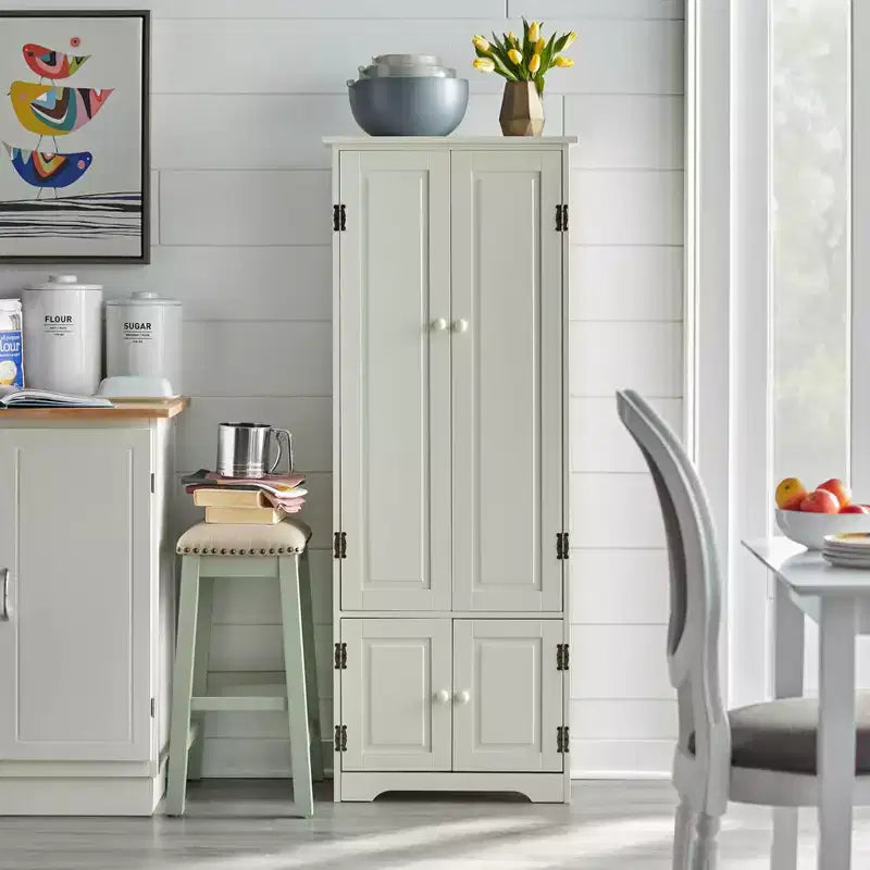 Buylateral Extra Tall 4 Door Pantry Storage Cabinet