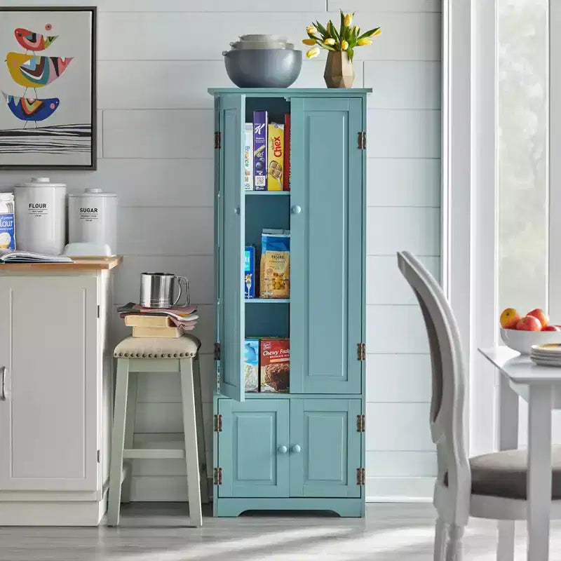 Buylateral Extra Tall 4 Door Pantry Storage Cabinet