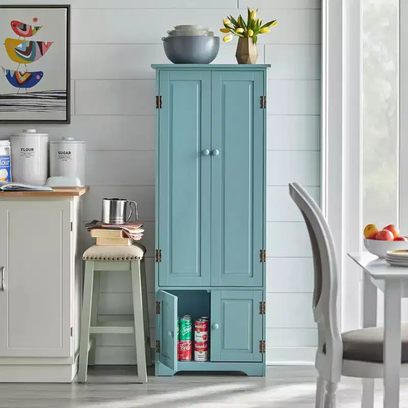 Buylateral Extra Tall 4 Door Pantry Storage Cabinet