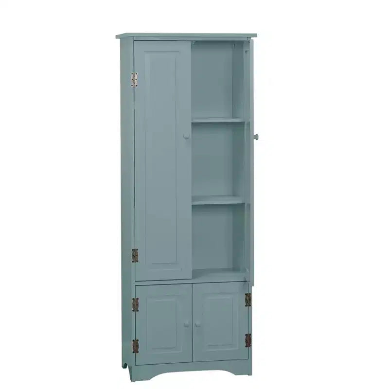 Buylateral Extra Tall 4 Door Pantry Storage Cabinet